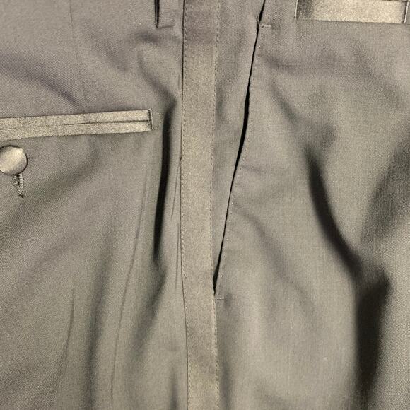 DOLCE & GABBANA Size 38 Black Wool Blend Peak Lapel Tuxedo - Picture 11 of 13